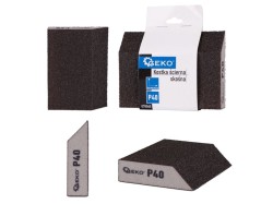(obrázek pro) Houba brusná, zkosená, 125x90x25mm, P40 GEKO