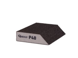 (obrázek pro) Houba brusná, zkosená, 125x90x25mm, P40 GEKO
