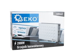 (obrázek pro) Konvektor s termostatem MODERN, 2000 W, bílý GEKO