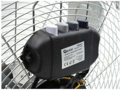 (obrázek pro) Podlahový ventilátor 120W, 45cm ocelový INOX GEKO