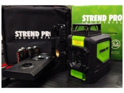 (obrázek pro) Křížový laser 360° zelený paprsek, samonivelační STREND PRO INDUSTRIAL 901CG dosah 30m/50m