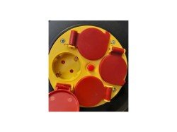 (obrázek pro) Prodlužovací kabel na bubnu 4 zásuvky 25m 3x2,5mm, kovový KELTIN