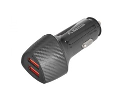 (obrázek pro) Nabíječka do auta s funkcí rychlého nabíjení 2xUSB QC3, 0,36W, 7,2A KELTIN