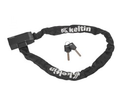 (obrázek pro) Zámek na jízdní kolo - řetěz 8x1200mm, zamykání na klíč KELTIN