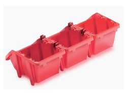 (obrázek pro) Úložný box 92x77x60mm, červený, sada 16 ks KISTENBERG