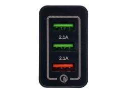 (obrázek pro) Síťová nabíječka QUICK CHARGE 3.0, 3xUSB KRAFT&DELE