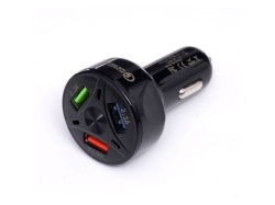 (obrázek pro) Nabíječka do auta QUICK CHARGE 3.0, 3xUSB KRAFT&DELE