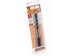 (obrázek pro) KRT011403 - 2 ks HEX Vrtáků do kamene a zdiva 6.0 x 120 mm KREATOR