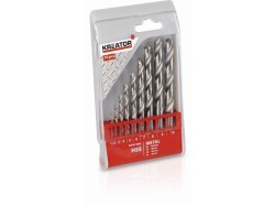 (obrázek pro) KRT012002 - 10 ks HSS Vrtáků do kovu 1-10mm KREATOR