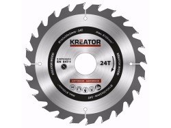 (obrázek pro) KRT020410 - Pilový kotouč na dřevo 165mm, 24T KREATOR