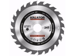 (obrázek pro) KRT020416 - Pilový kotouč na dřevo 190mm, 24T KREATOR