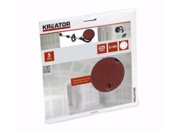 (obrázek pro) KRT232008 5ks Brusný kotouč 225 mm G180 KREATOR