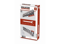 (obrázek pro) KRT500008 - Sada klíčů očko/otevřený 8-19mm 8ks KREATOR