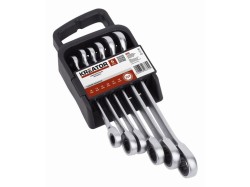 (obrázek pro) KRT500013 - Sada klíčů otevřený/očko-ráčnový 6ks KREATOR