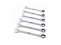 (obrázek pro) KRT500013 - Sada klíčů otevřený/očko-ráčnový 6ks KREATOR