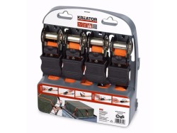 (obrázek pro) KRT555007 Upínací pás ráčnový s háky 225kg/4,5m 4ks KREATOR