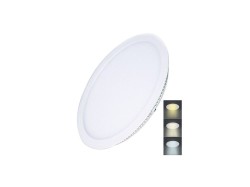 (obrázek pro) LED mini panel CCT, podhledový, 24W, 1800lm, 3000K, 4000K, 6000K, kulatý SOLIGHT