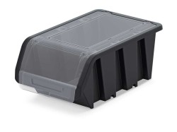 (obrázek pro) Plastový úložný box s víkem černý TRUCK PLUS KTR50F KISTENBERG