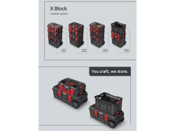 (obrázek pro) Modulární přepravní box X BLOCK PRO černý 544x362x300 KISTENBERG