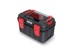 (obrázek pro) Plastový kufr, box na nářadí KXSA4530F X-BLOCK SOLID TOOLBOX ALU LOG KISTENBERG