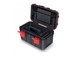(obrázek pro) Plastový kufr, box na nářadí KXSA4530F X-BLOCK SOLID TOOLBOX ALU LOG KISTENBERG