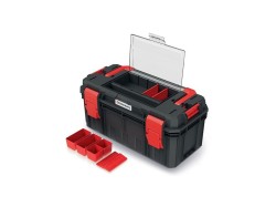 (obrázek pro) Plastový kufr, box na nářadí KXSA5530F X-BLOCK SOLID TOOLBOX ALU LOG KISTENBERG