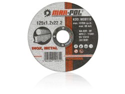 (obrázek pro) Kotouč řezný na ocel, nerez, 125x1,2x22,2mm MAR-POL