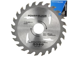 (obrázek pro) Kotouč pilový s SK plátky (vidiový), 115x24Tx22mm POWER BLADE
