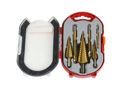 (obrázek pro) Vrtáky stupňovité a frézovací sada 6 ks MAR-POL