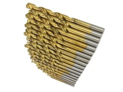 (obrázek pro) Sada titanových vrtáků na železo HSS 1-10mm 19 ks MAR-POL