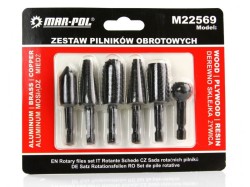 (obrázek pro) Stopkové frézy do kovu a dřeva, sada 6 ks MAR-POL