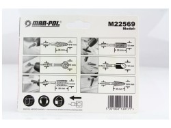 (obrázek pro) Stopkové frézy do kovu a dřeva, sada 6 ks MAR-POL