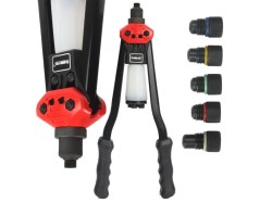 (obrázek pro) Čelní nýtovací kleště 2.4-6.4mm, 380mm se sběrnou nádobkou MAR-POL