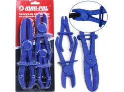 (obrázek pro) Škrtící kleště, svorky 3ks na pružné hadičky MAR-POL