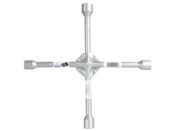 (obrázek pro) Křížový klíč na kolové matice 14″ (17, 19, 21, 24mm), zesílený MAR-POL