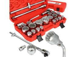 (obrázek pro) Gola sada 3/4″ a 1″ 26ks 21-65mm, 12-hran, MAR-POL