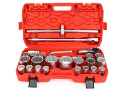 (obrázek pro) Gola sada 3/4″ a 1″ 26ks 21-65mm, 12-hran, MAR-POL