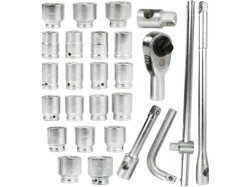 (obrázek pro) Gola sada 3/4″ a 1″ 26ks 21-65mm, 12-hran, MAR-POL