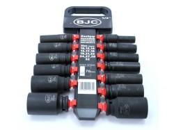 (obrázek pro) Hlavice nástrčná rázová, sada 13 ks, 1/2“, 10-32 mm, 78 mm BJC