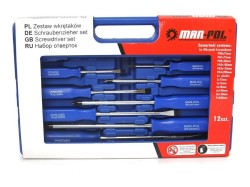 (obrázek pro) Šroubováky úderové, sada 12ks, magnetické, šestihran MAR-POL