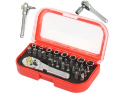 (obrázek pro) Sada bitů, nástrčných hlavic, s ráčnou 30ks MAR-POL