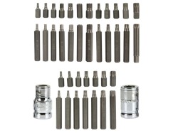 (obrázek pro) Klíče TORX, IMBUS, XZN, hlavice zástrčné, sada 40ks MAR-POL