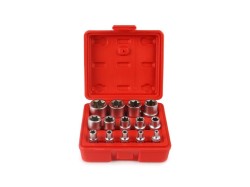 (obrázek pro) Hlavice nástrčné Torx E4 - E24, 1/2″, 3/8″, 1/4″, sada 14 ks MAR-POL