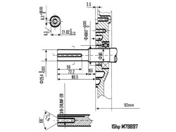 (obrázek pro) Motor 15HP k čerpadlu nebo centrále MAR-POL
