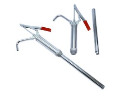 (obrázek pro) Ruční pumpa na naftu a olej s nízkou viskozitou, stříbrná MAR-POL