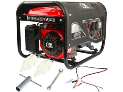 (obrázek pro) Elektrocentrála benzínová s AVR, 3200W, 2x230V, 12V CATA