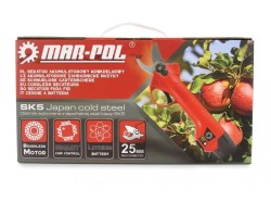 (obrázek pro) Nůžky zahradnické aku 25 mm 2xLi-Ion baterie MAR-POL