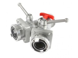 (obrázek pro) Požární kulový rozdělovač 52mm (2″) na 2x52mm (2″) MAR-POL