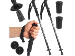 (obrázek pro) Turistické hůlky černé nastavitelné 2ks DAKOTA Sport
