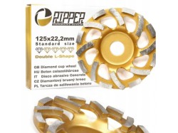 (obrázek pro) Kotouč brusný diamantový na beton 125 mm, 22,2 mm DOUBLE-L RIPPER